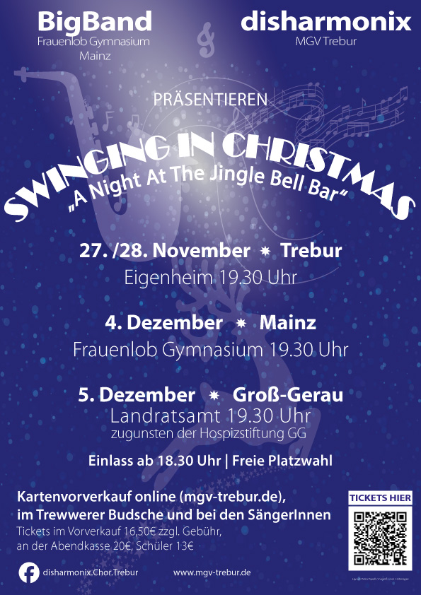 Veranstaltungsplakat "Swinging In Christmas"